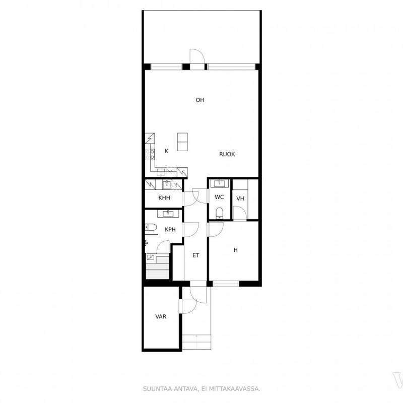 2h + keittiö + sauna, 76 m2
