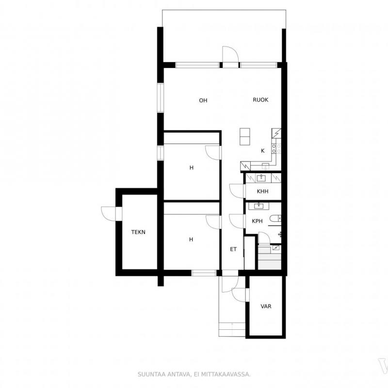 3h + keittiö + sauna, 81,9 m2